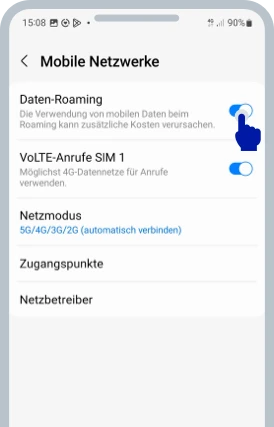  Screenshot des Android-Bildschirms
