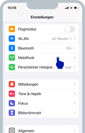  Screenshot des iOS-Bildschirms
