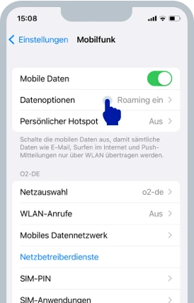  Screenshot des iOS-Bildschirms
