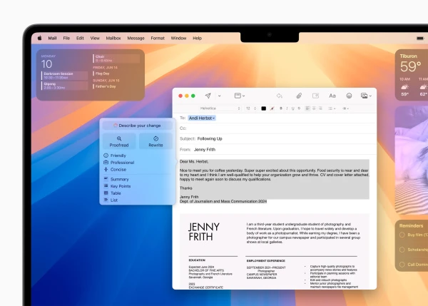 Apple Intelligence Mail auf dem Mac(© Apple)
Apple Intelligence Mail auf dem Mac