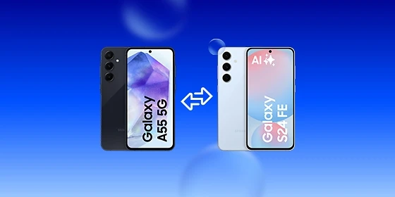  Samsung Galaxy S24 FE vs. A55: Der Vergleich
